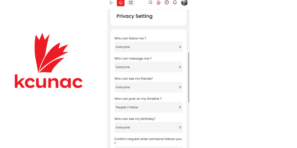 Adjust your KCUNAC Privacy Settings